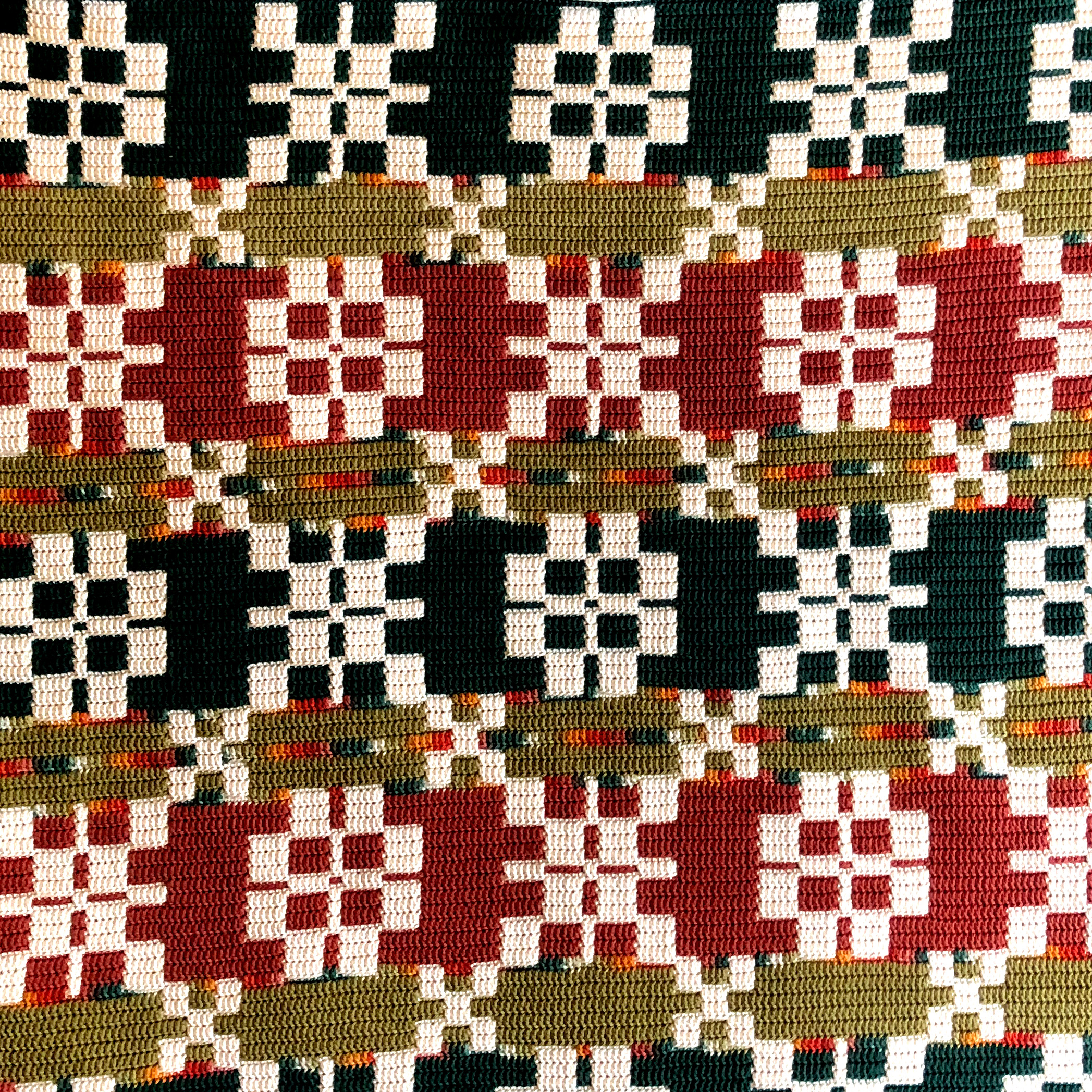 Mozaikinis Pledas Katpėdėlė nėrimo schema/aprašymas