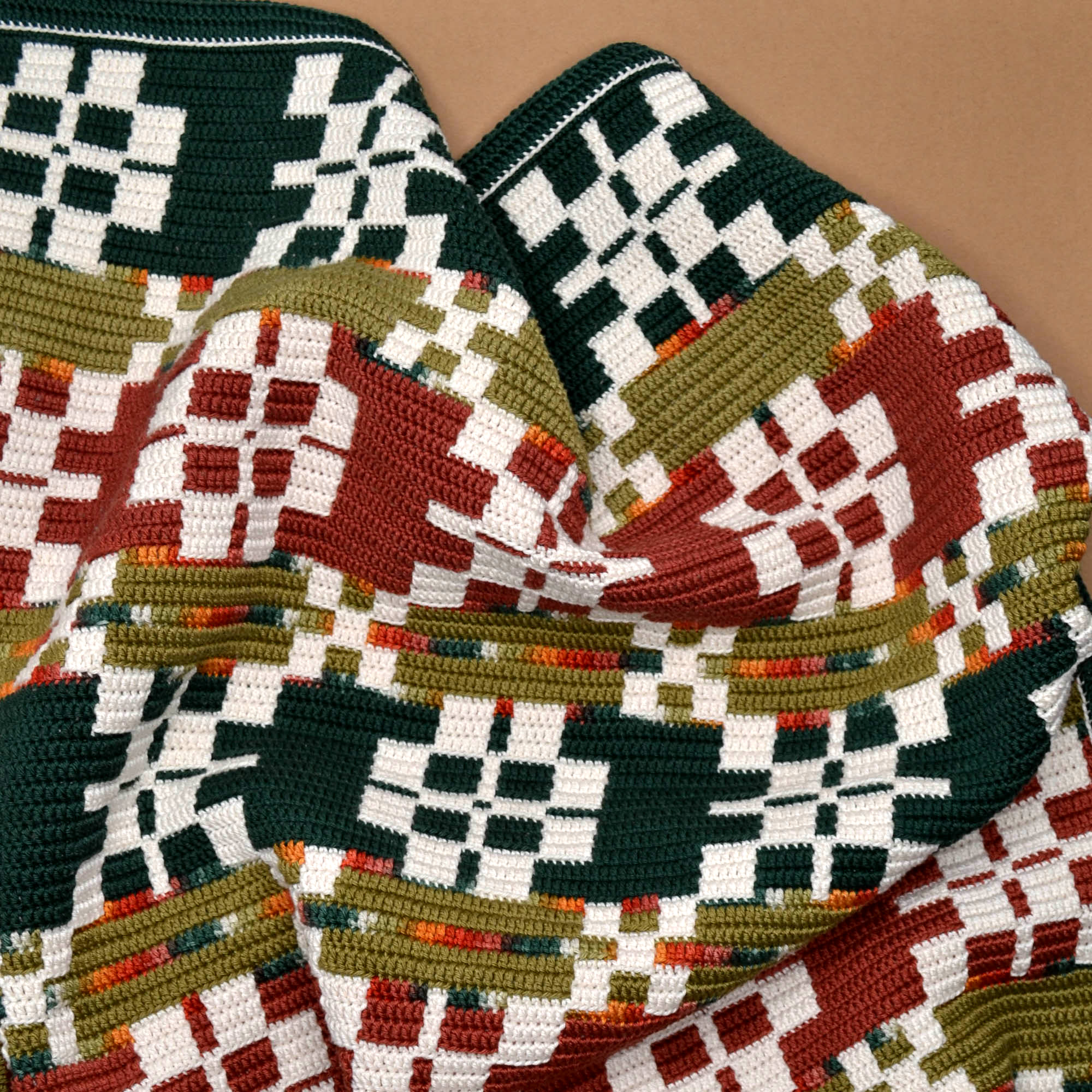 Mozaikinis Pledas Katpėdėlė nėrimo schema/aprašymas