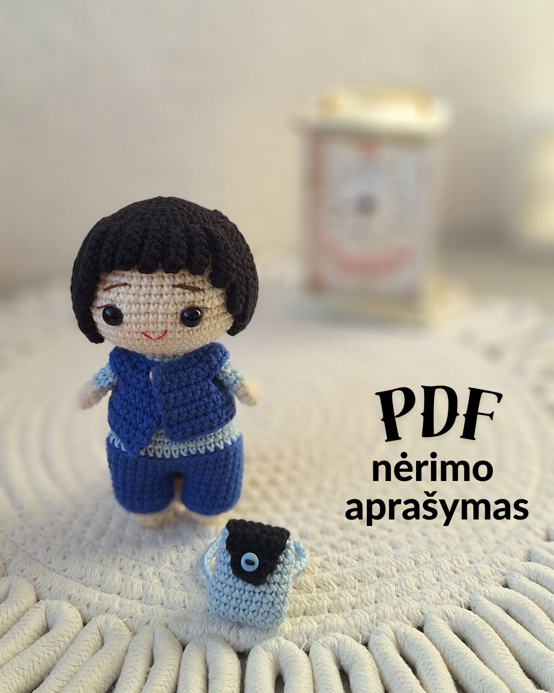 Lėlytė Lukas nėrimo vąšeliu aprašymas