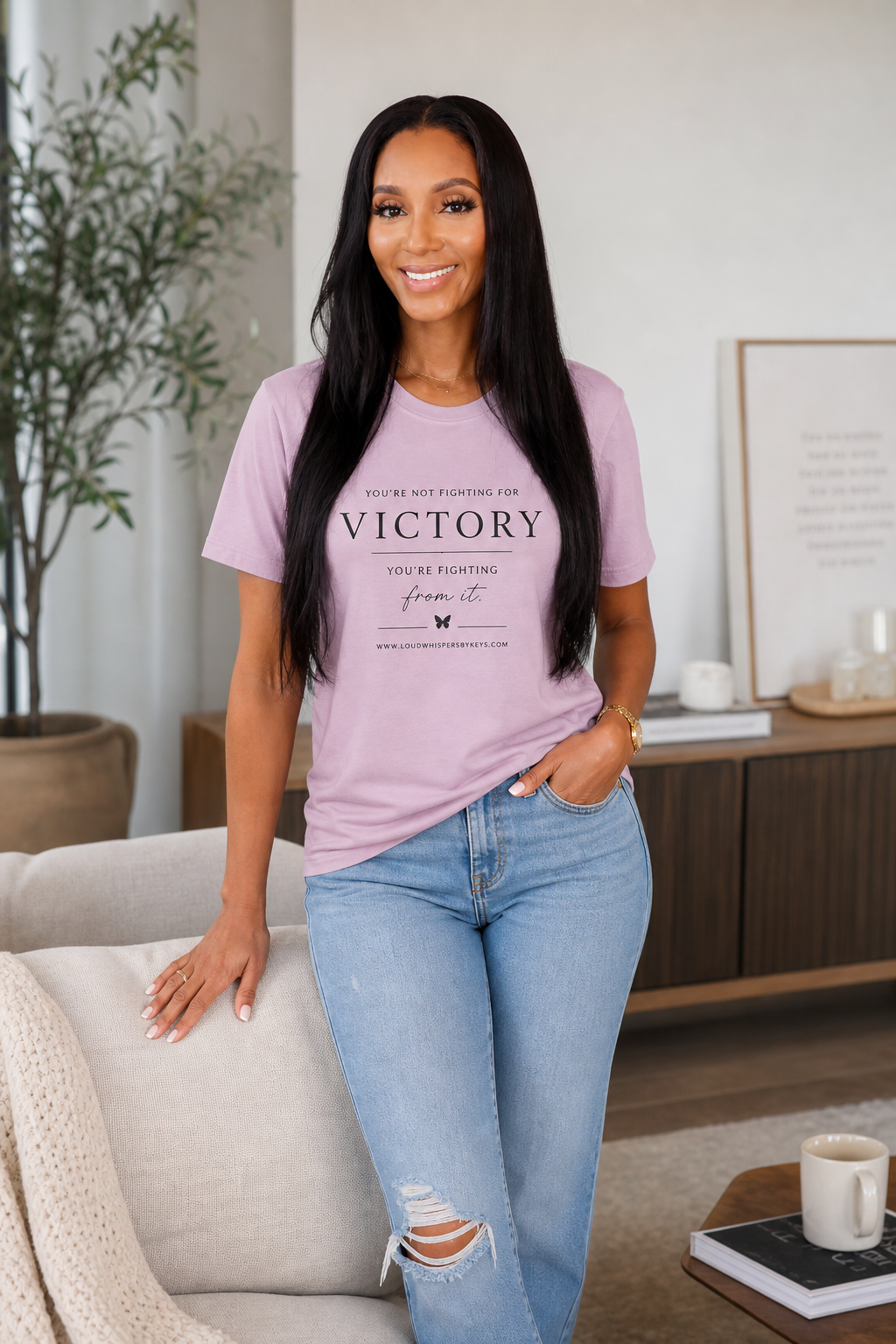 You’re Not Fighting For Victory… You’re Fighting From It Tee | LOUDwhispers Collection