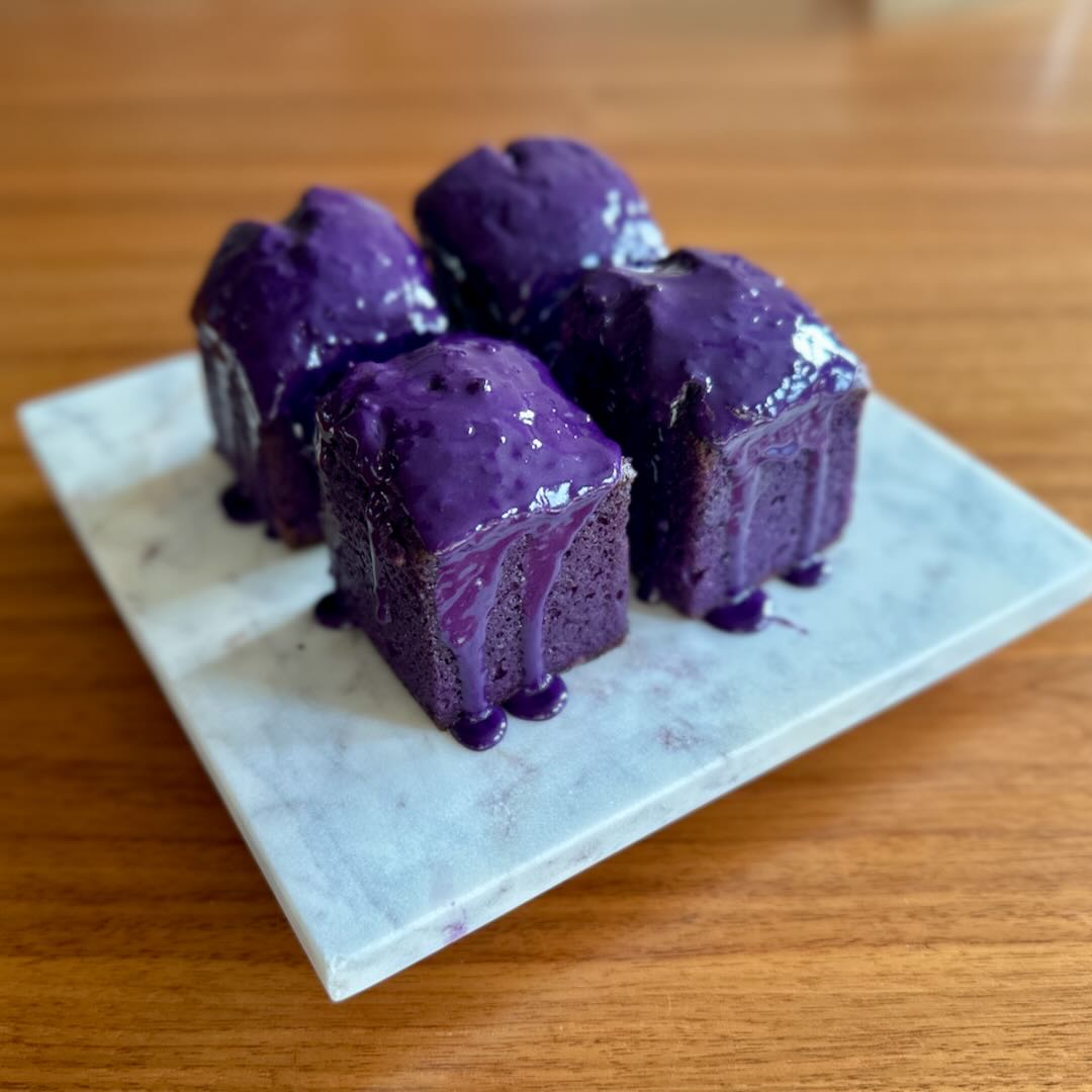 Ube Cube Pound Cakes