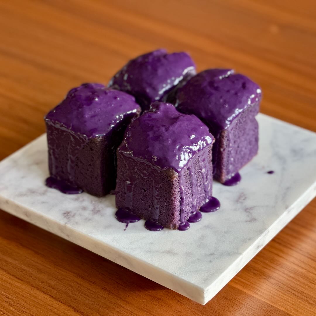 Ube Cube Pound Cakes