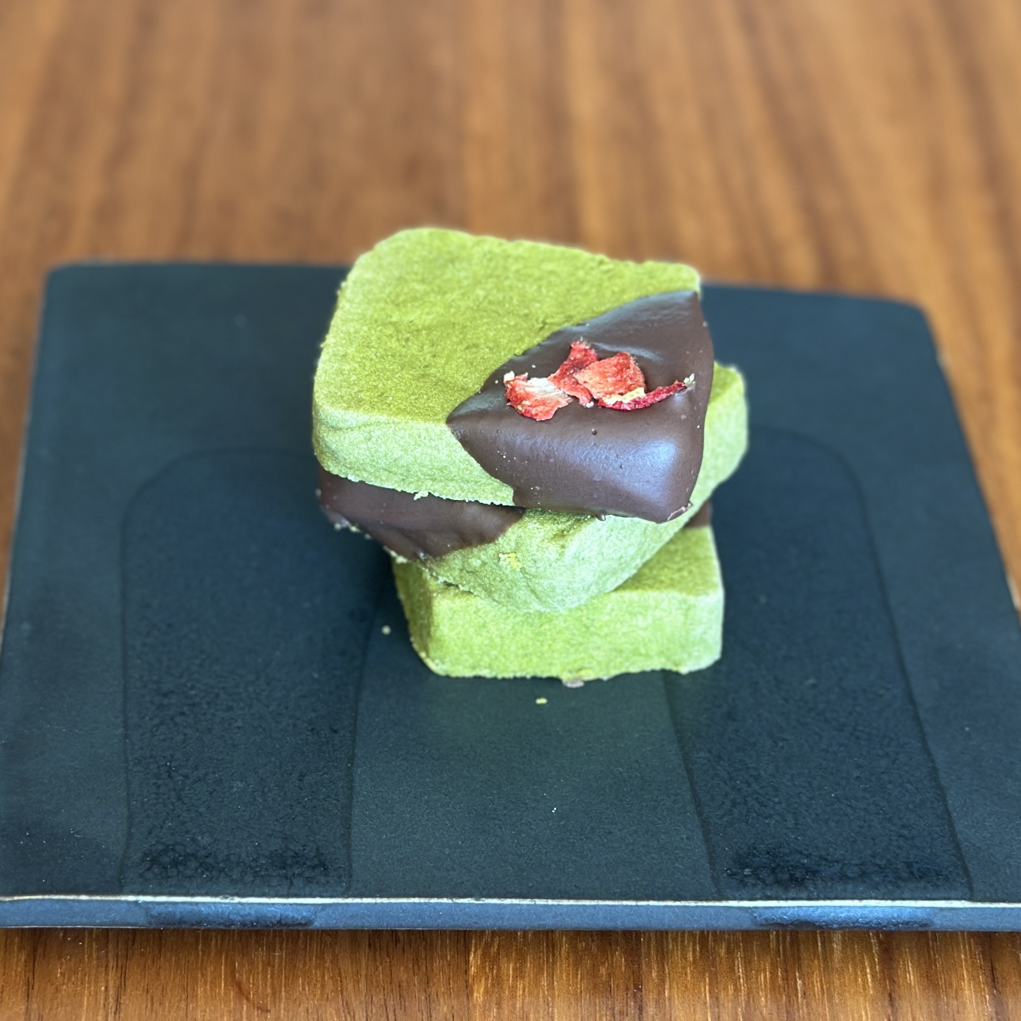 Matcha Shortbread Cookies