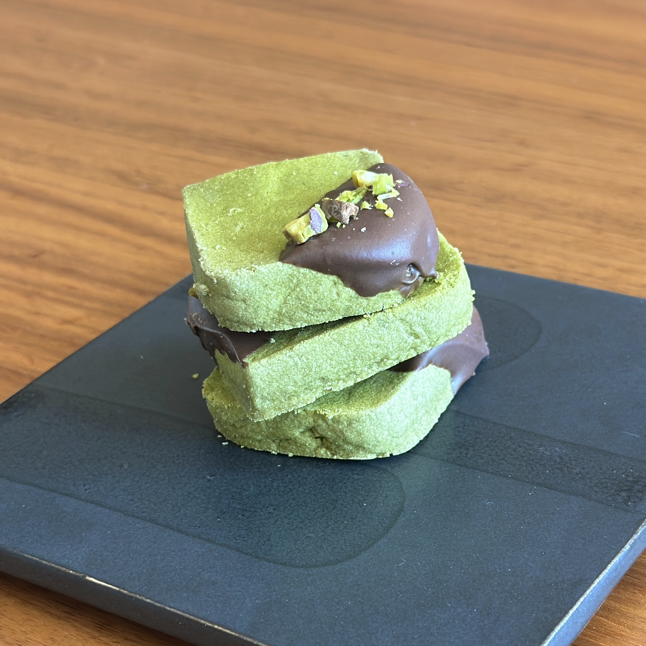 Matcha Shortbread Cookies