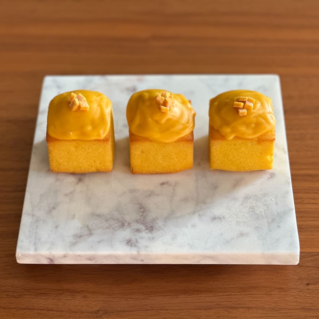 Mango Cube Pound Cakes