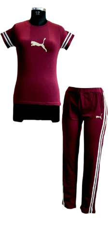 Maroon Night Suit Set