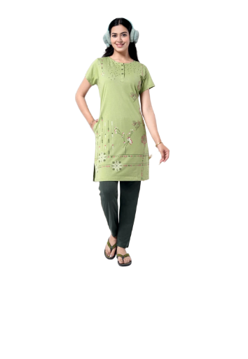 Kurti Long Night Suit