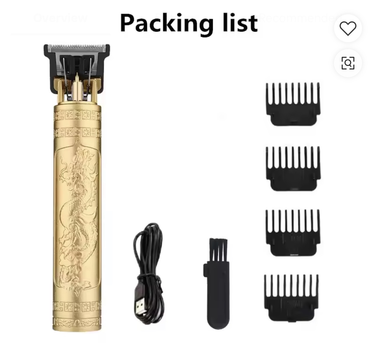Golden Electric Hair Trimmer
