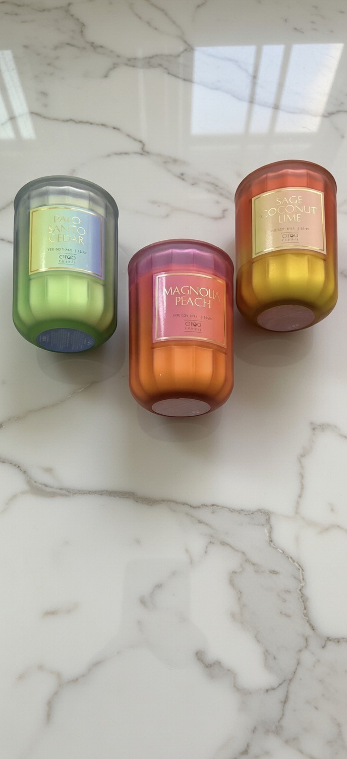 Bougie parfumée irisée