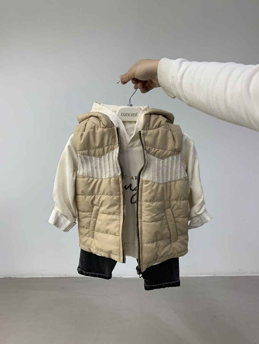 Ensemble pour enfant beige