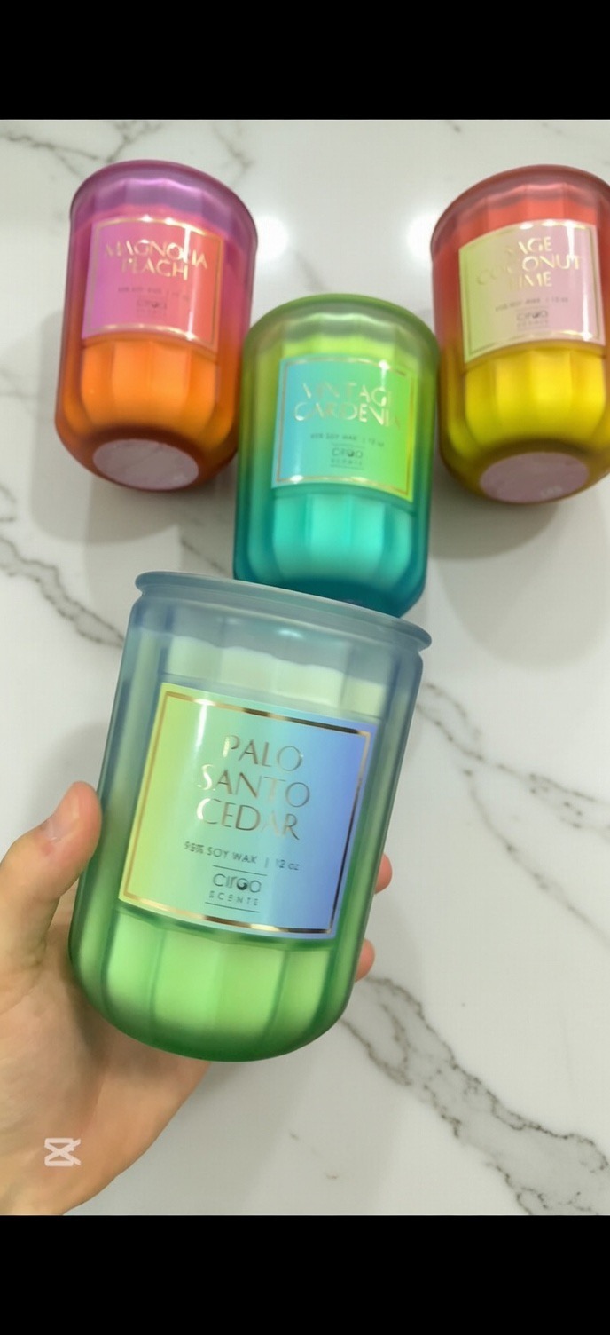 Bougie parfumée irisée