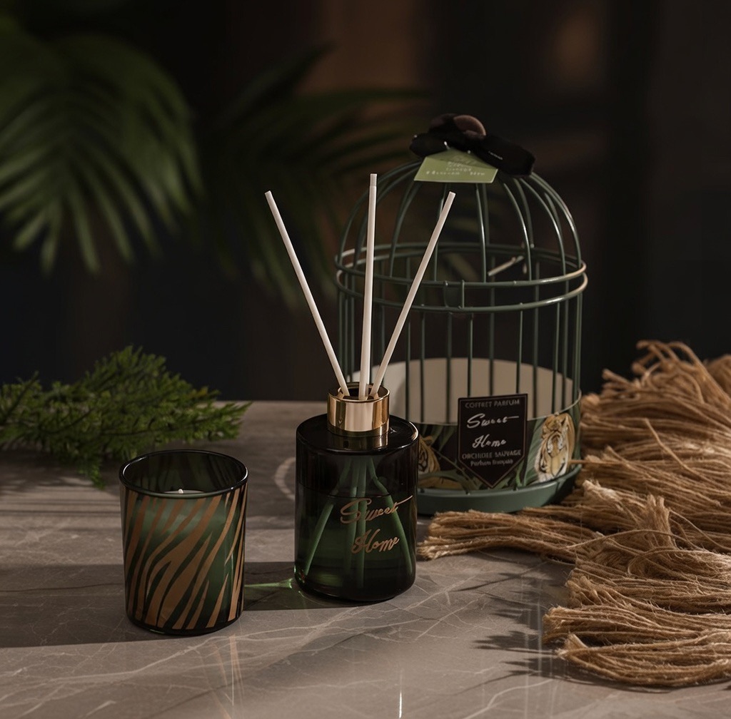 Coffret bougie et diffuseur en cage 🕯️ 