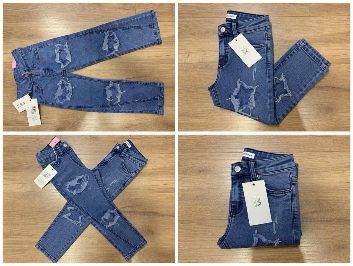 Jean Slim Fille Déchiré