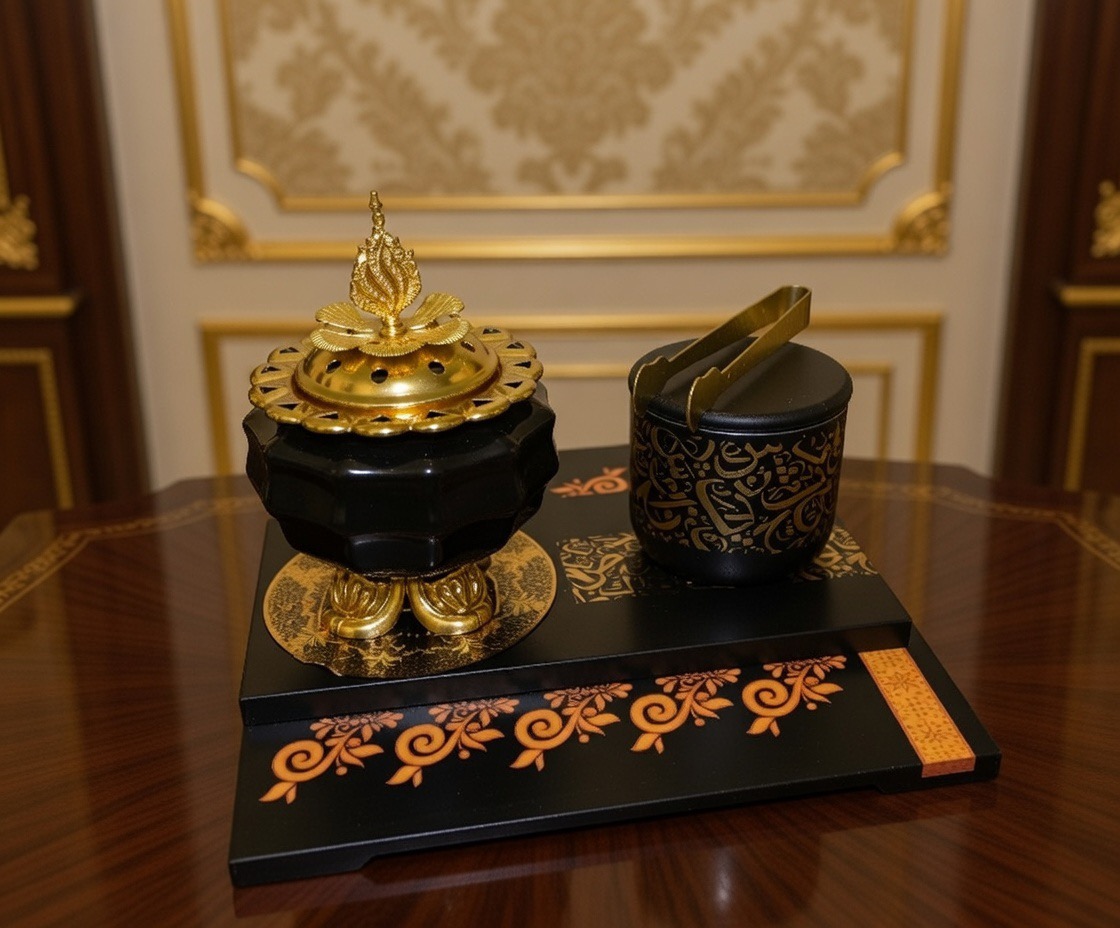 ✨ Coffret Bakhoor Ramadan – Élégance & Spiritualité (4 Pièces) ✨