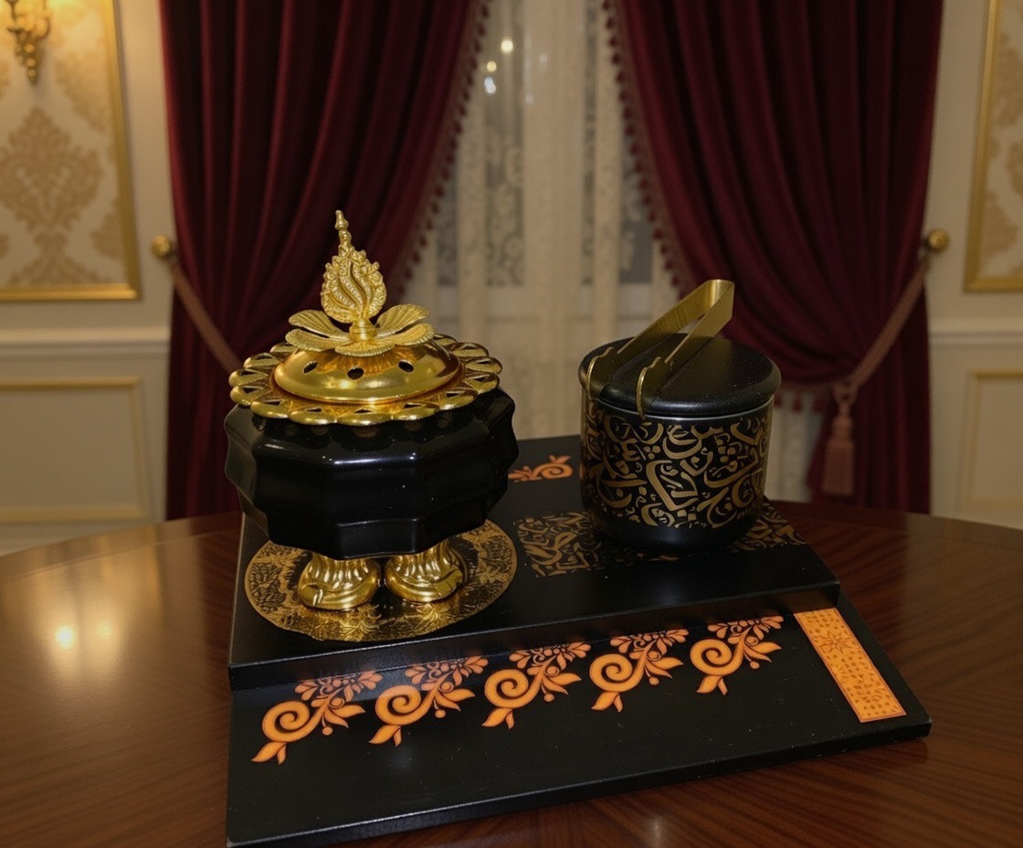 ✨ Coffret Bakhoor Ramadan – Élégance & Spiritualité (4 Pièces) ✨