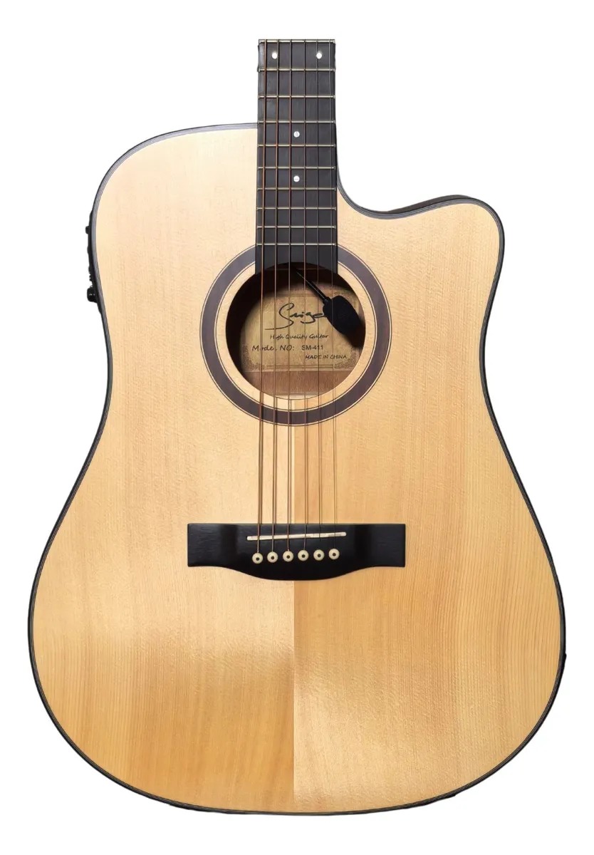 Guitarra Electroacustica Smiger Texana - Sm-411 Natural