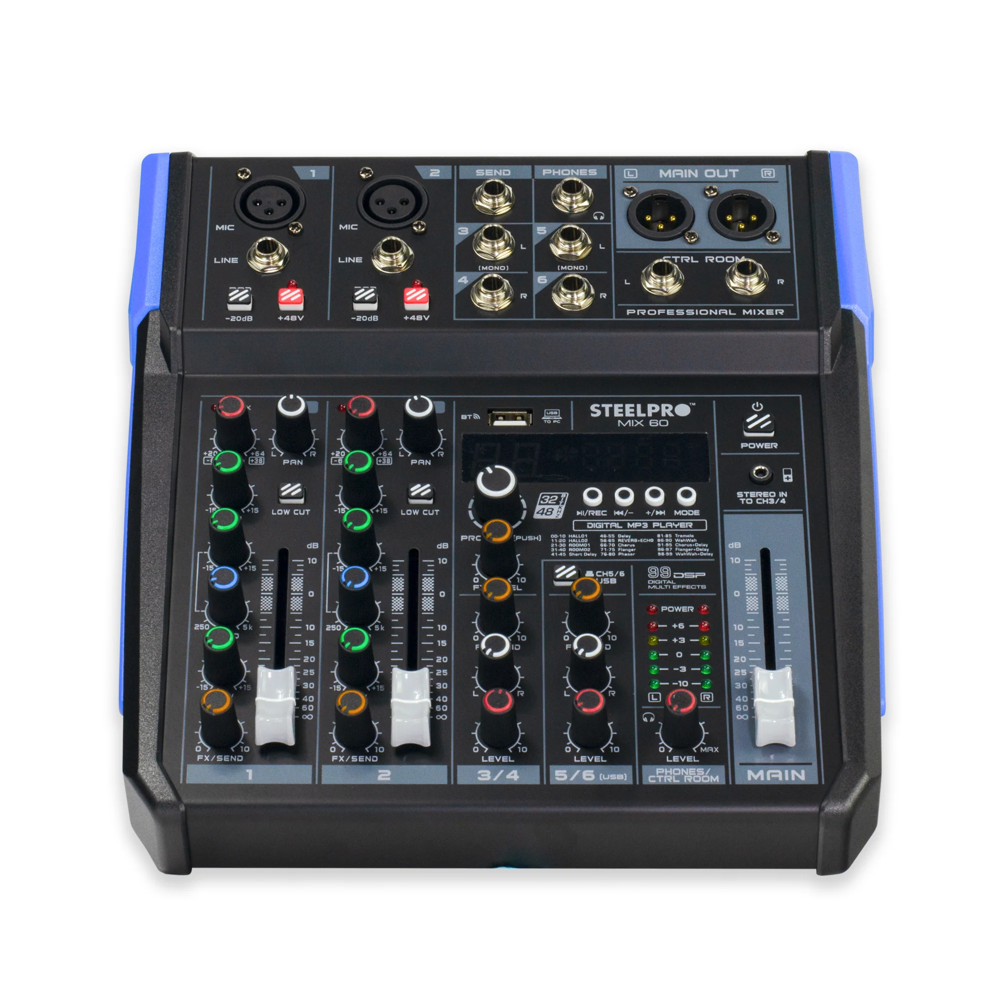 Mezcladora Pasiva Steelpro MIX-60FX