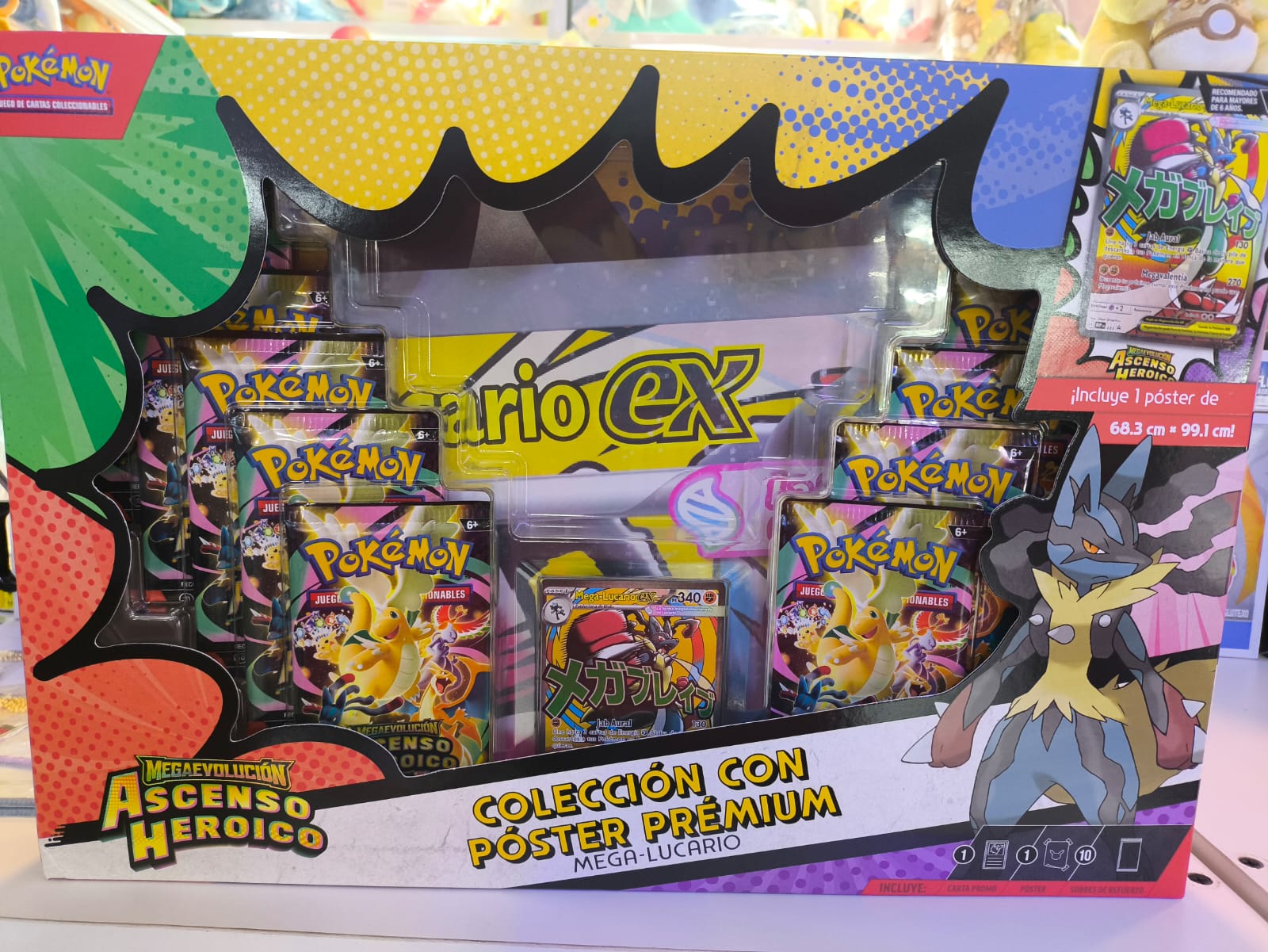 Coleccion con Poster Premium Mega-Lucario 