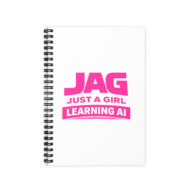 JAG (Girl) Ruled Line Spiral Notebook