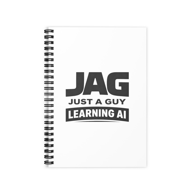 JAG (Guy) Ruled Line Spiral Notebook