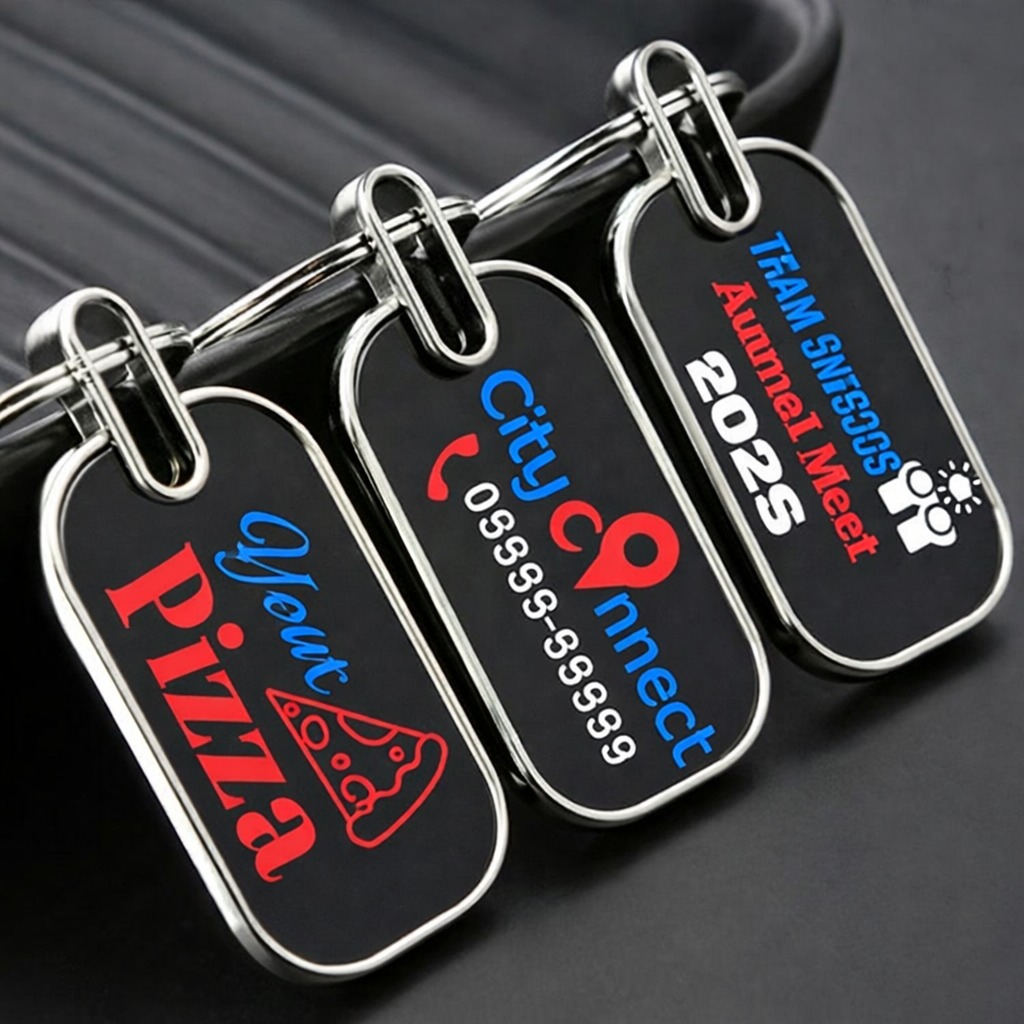 Custom Printed Metal Keychains