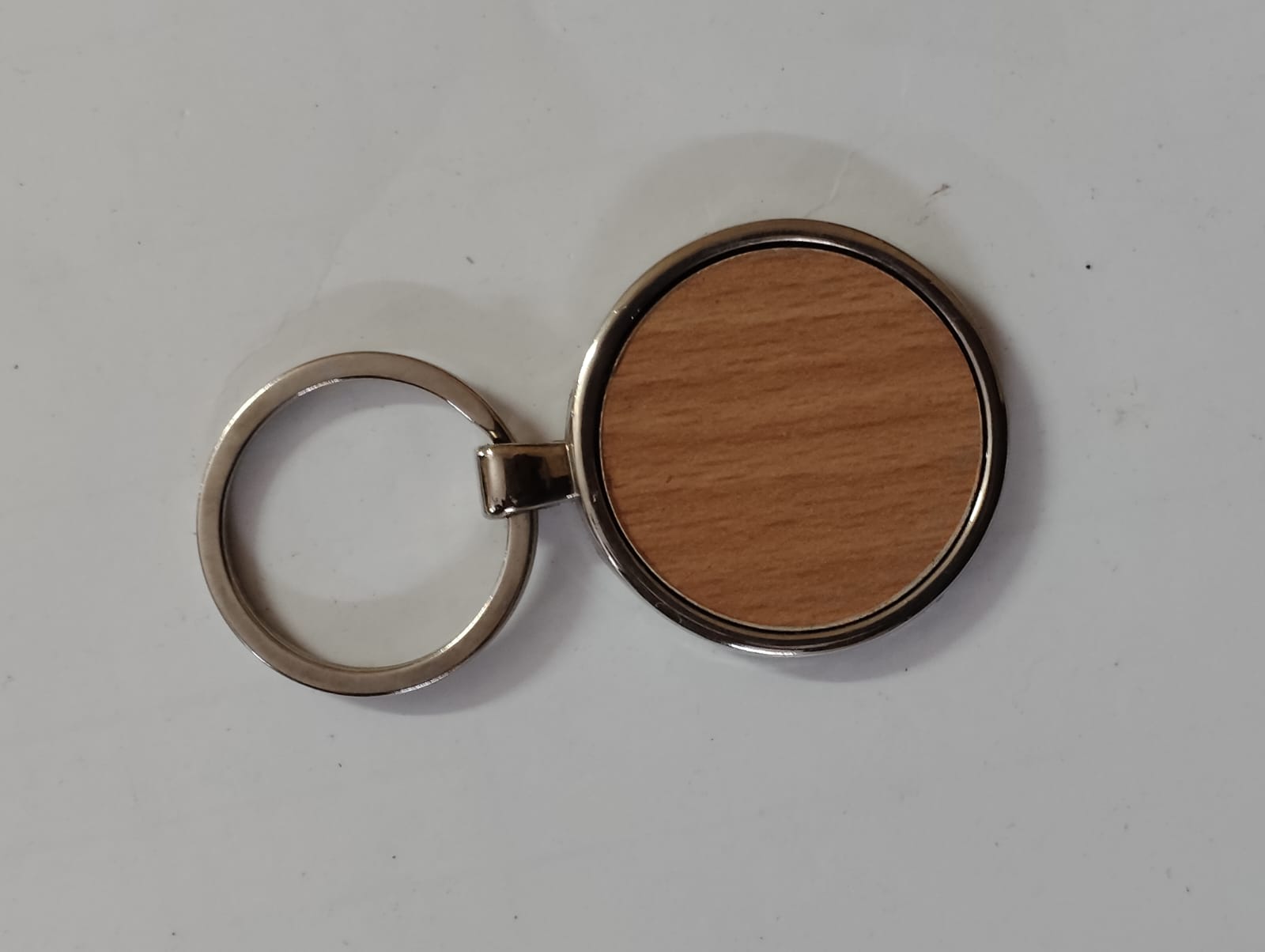 Wooden Round Keychain