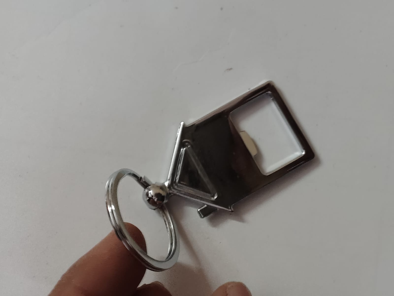 Metal Keychain with Bottle Opener