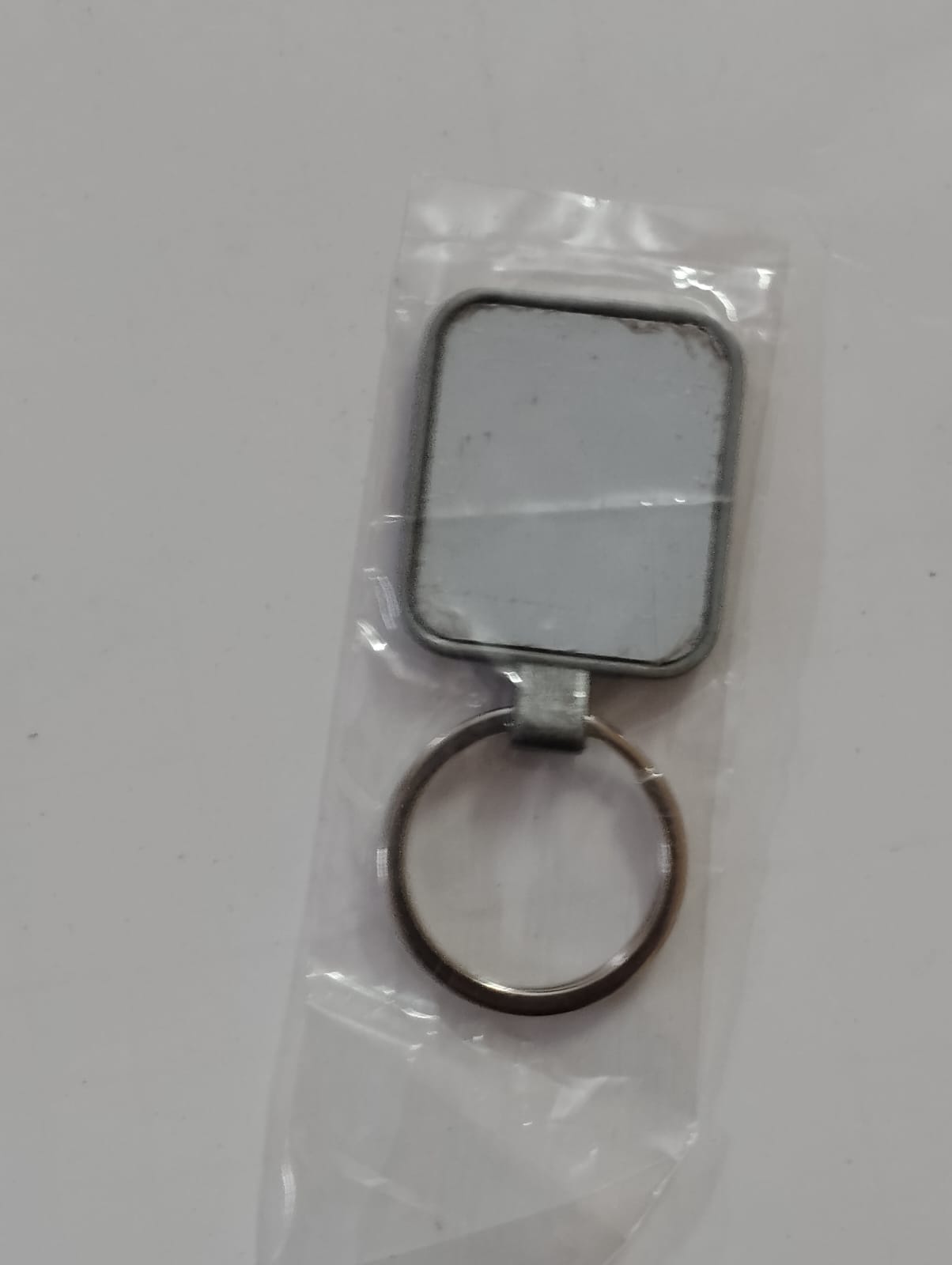 Square Metal Keychain
