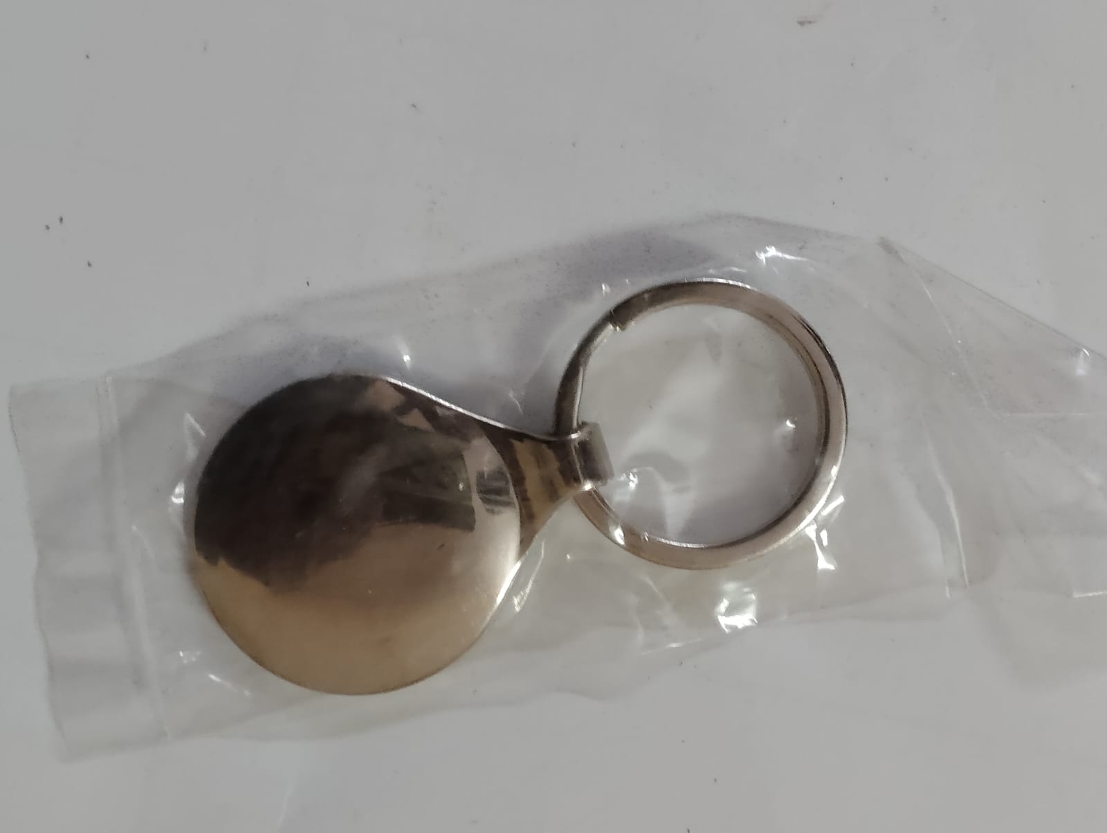 Round Metal Keychain