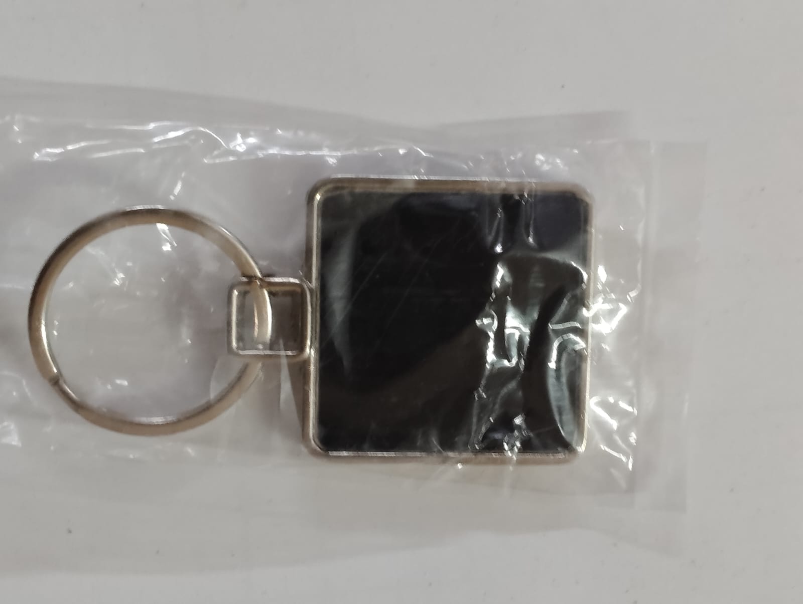 Square Metal Keychain