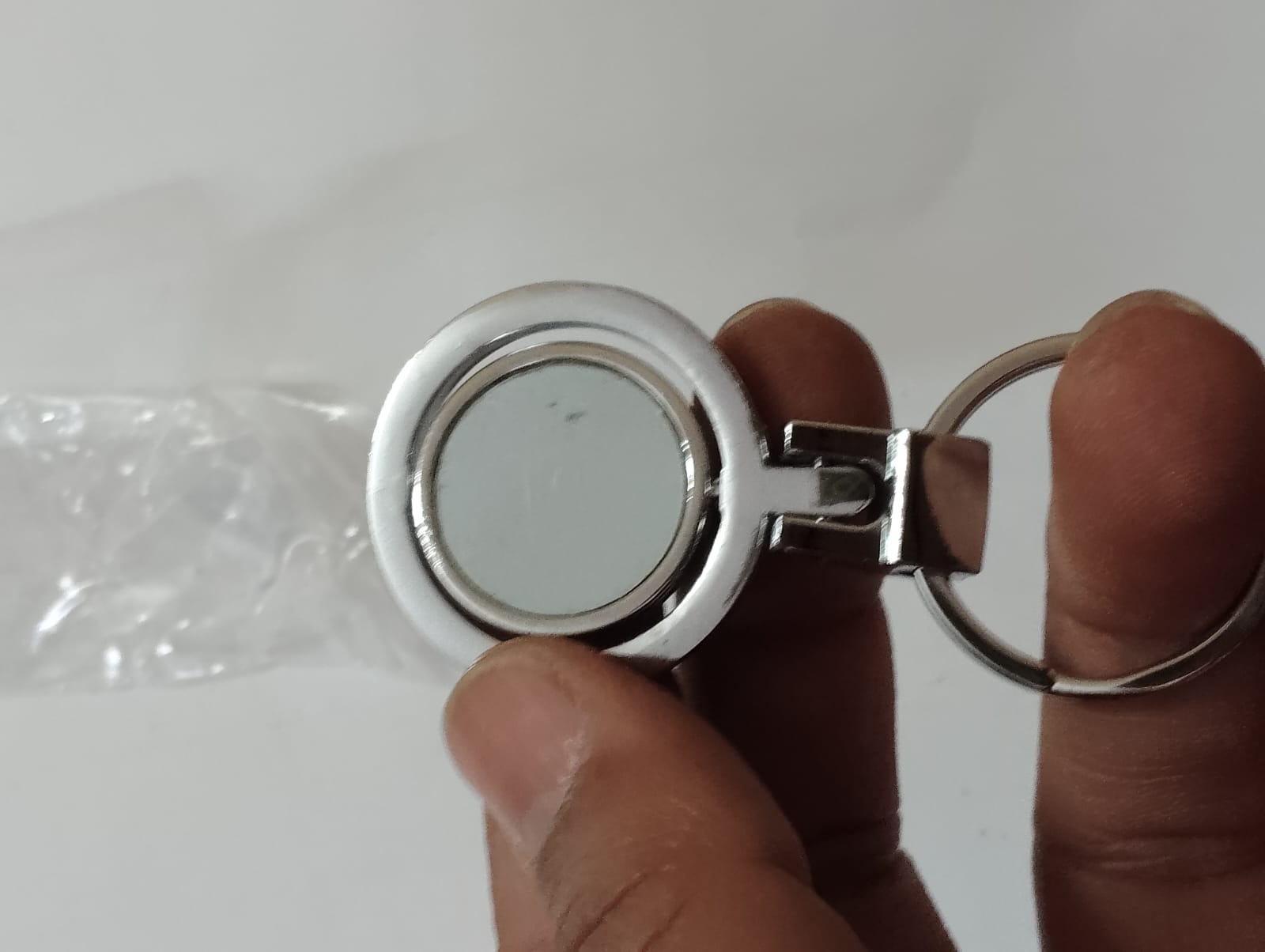 Round Metal Keychain