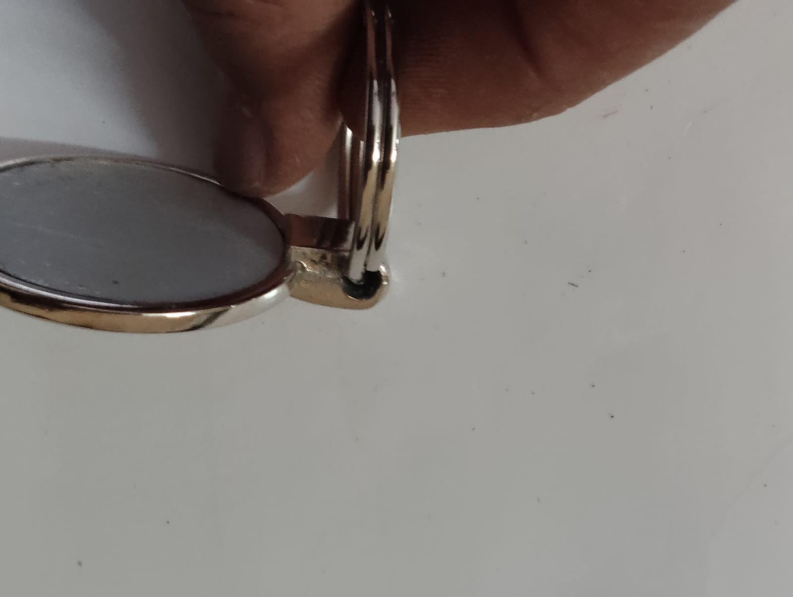 Metal Oval Keychain