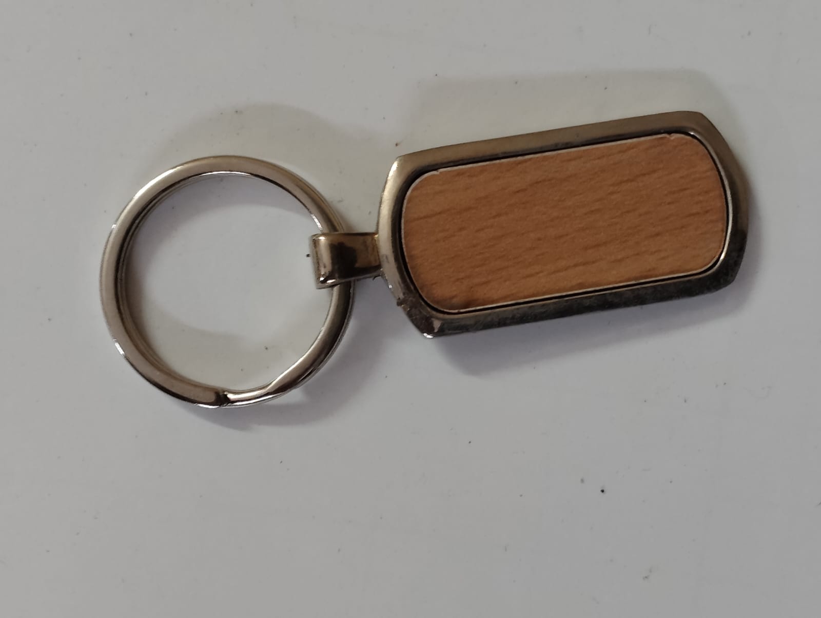 Wooden & Metal Keychain