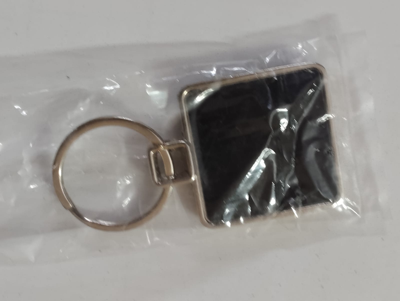 Metal Square Keychain