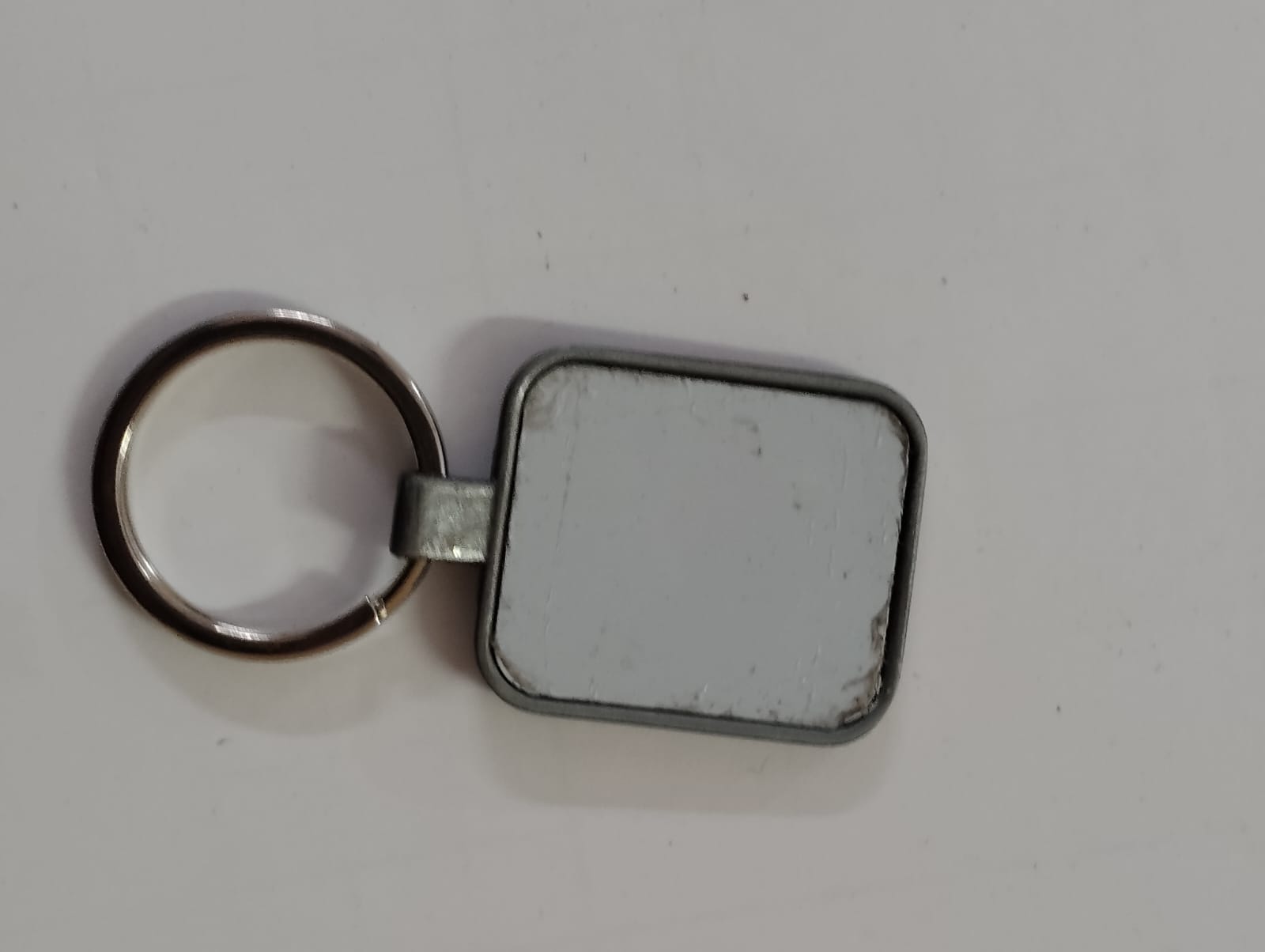 Metal Square Keychain