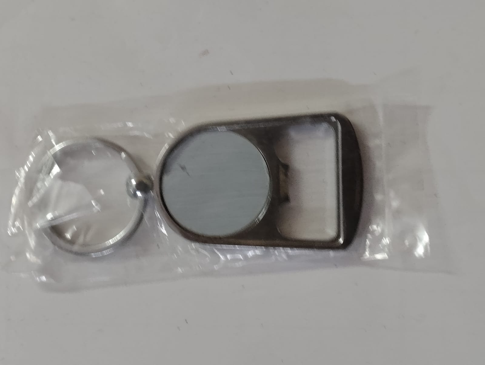 Metal Keychain with Bottle Opener