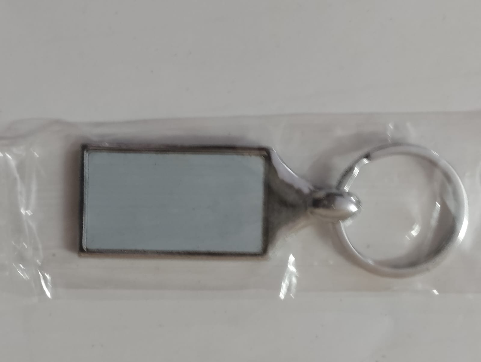 Metal Rectangle Keychain
