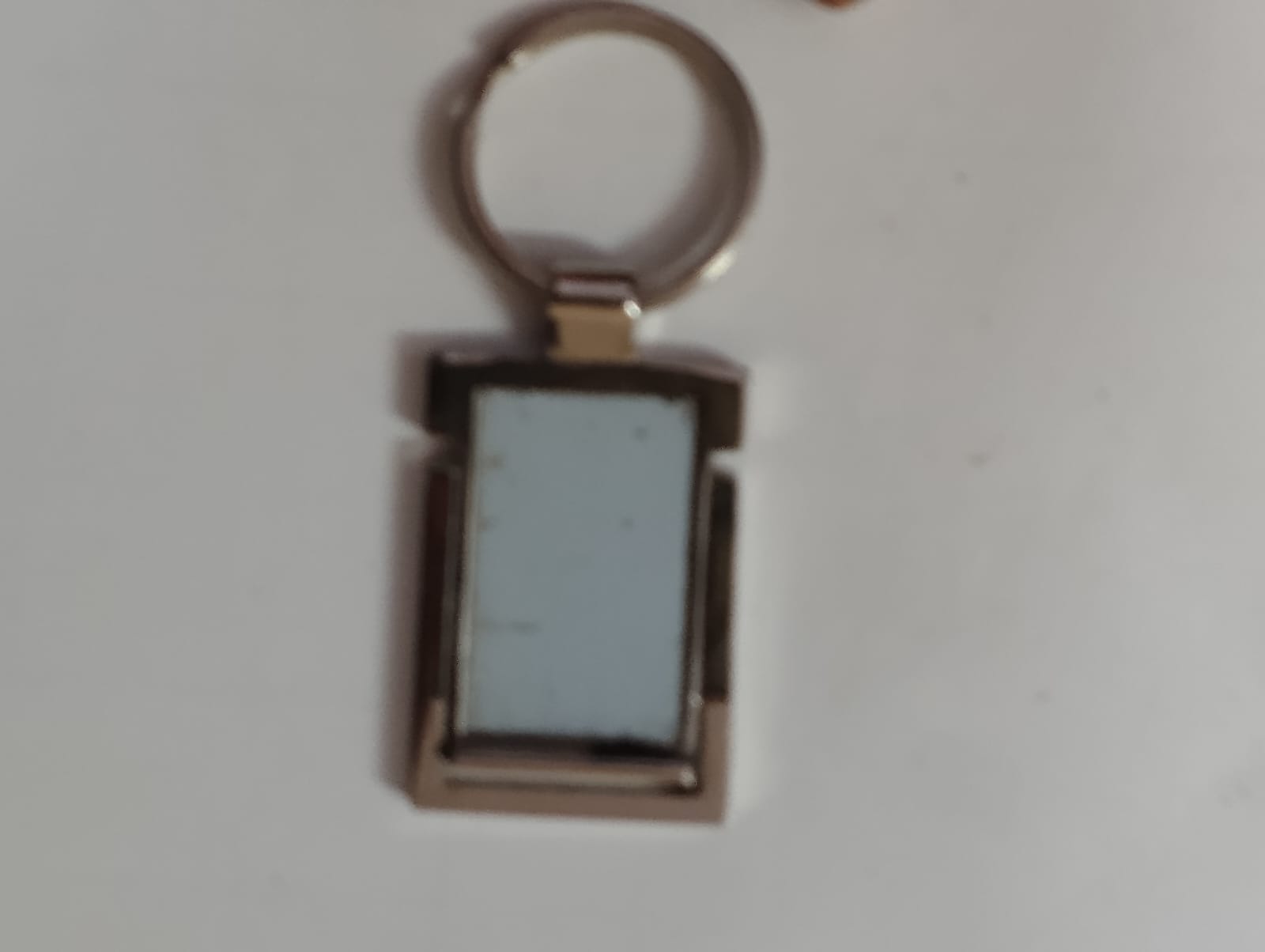 Metallic Photo Frame Keychain