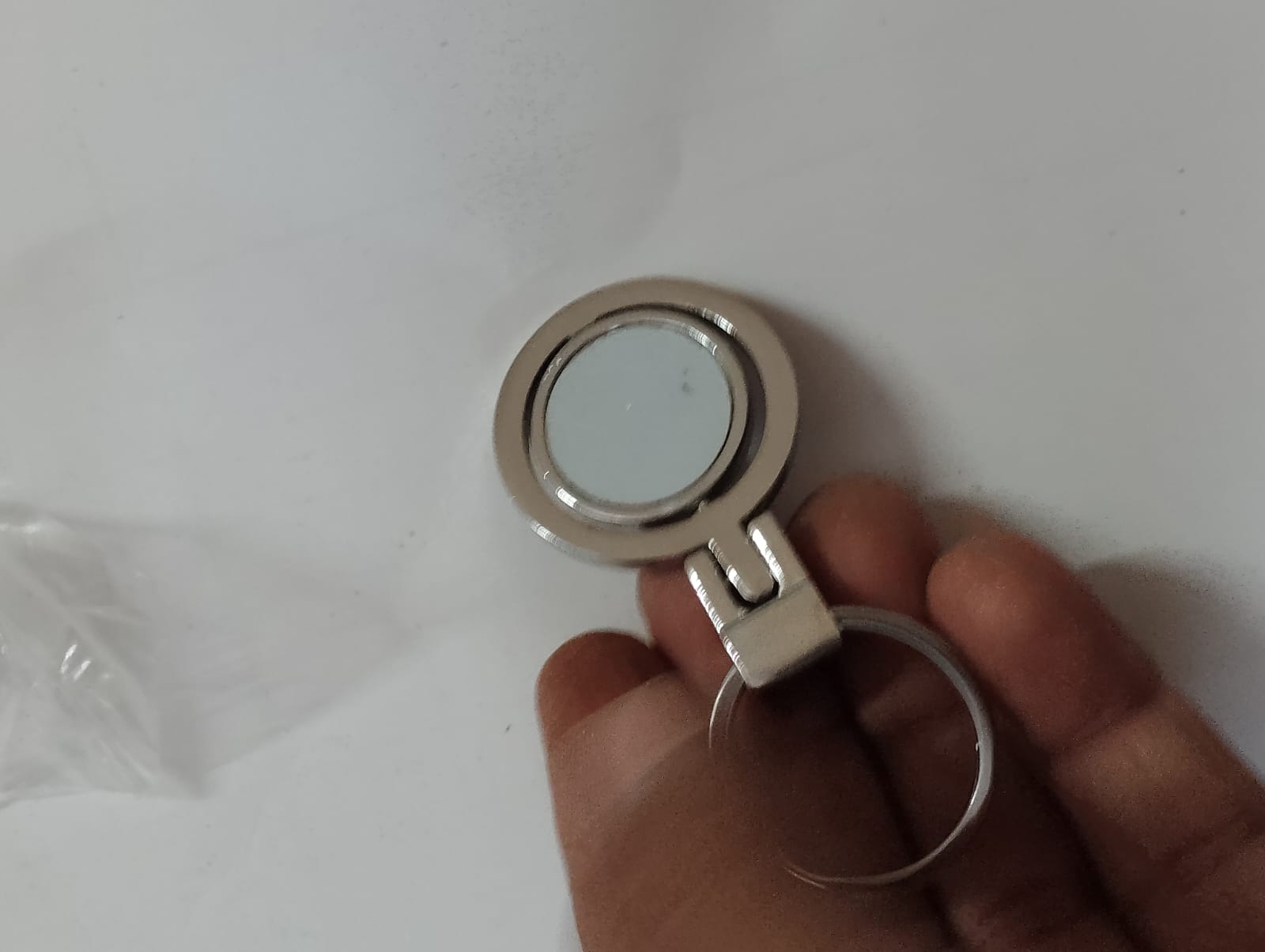Metal Keychain with Mirror