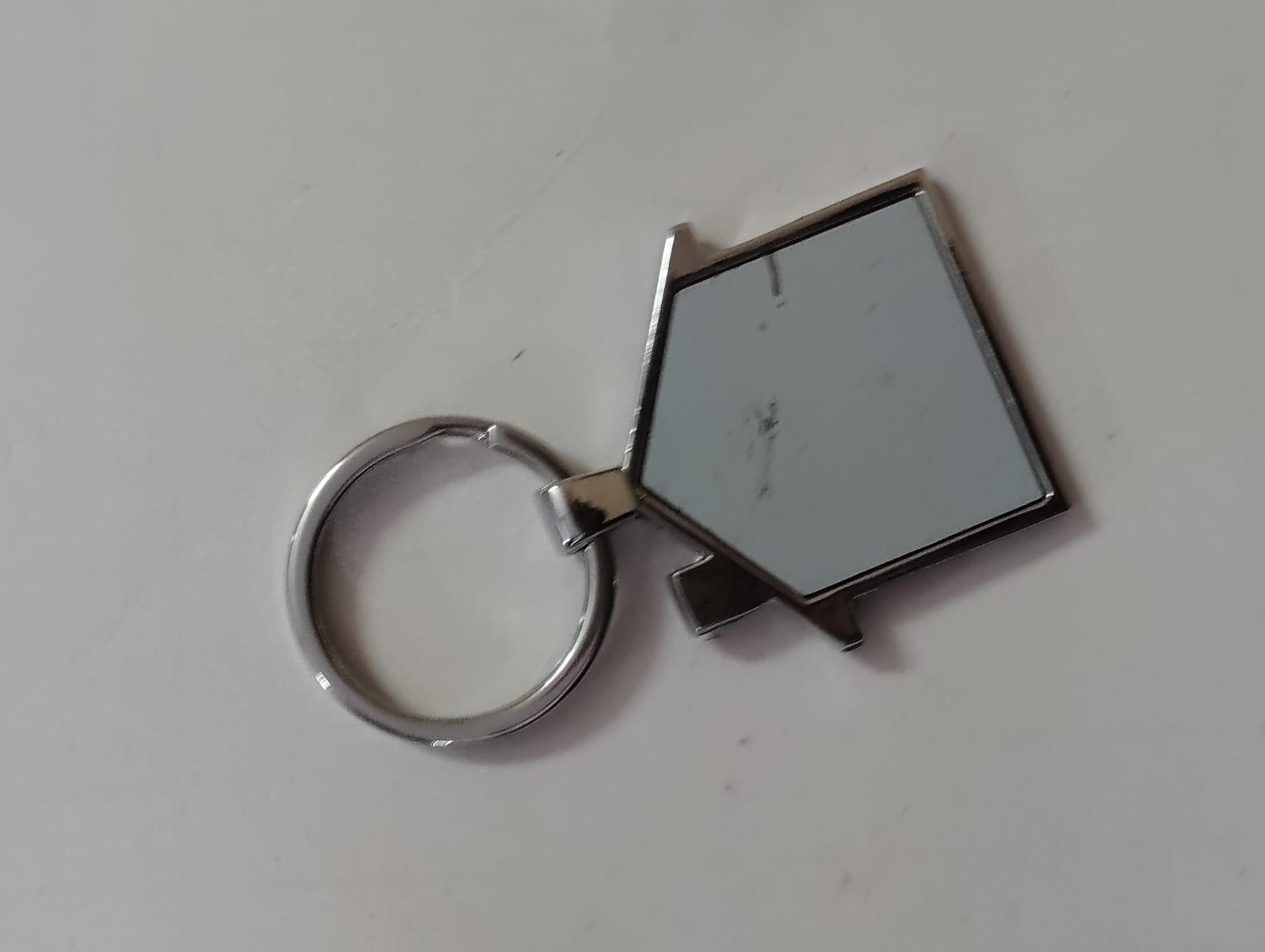 Geometric Metal Keychain