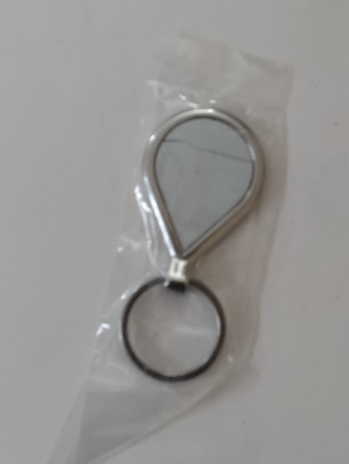 Metal Teardrop Keychain