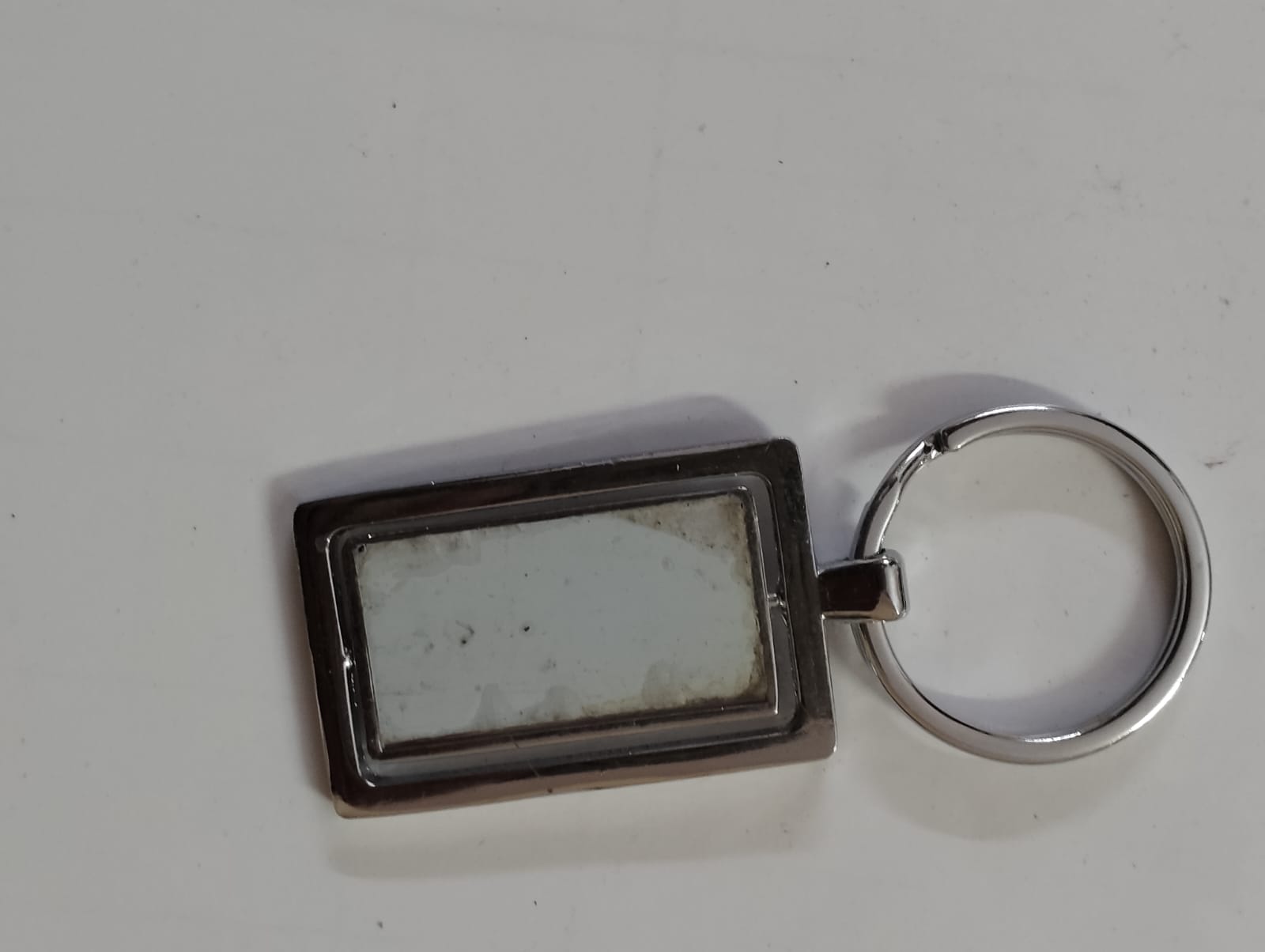 Rectangular Metal Keychain