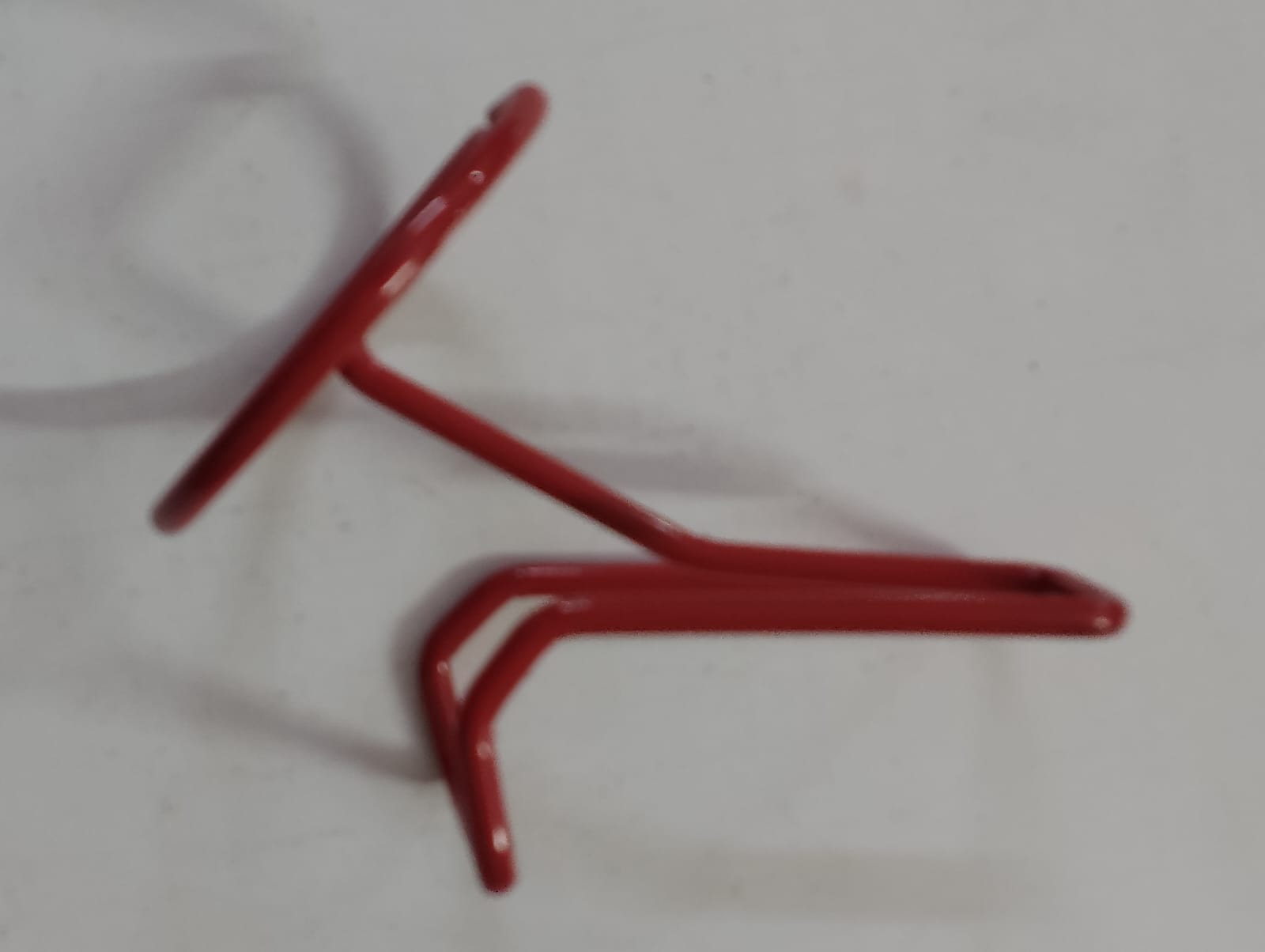 Red Metal Mobile Stand