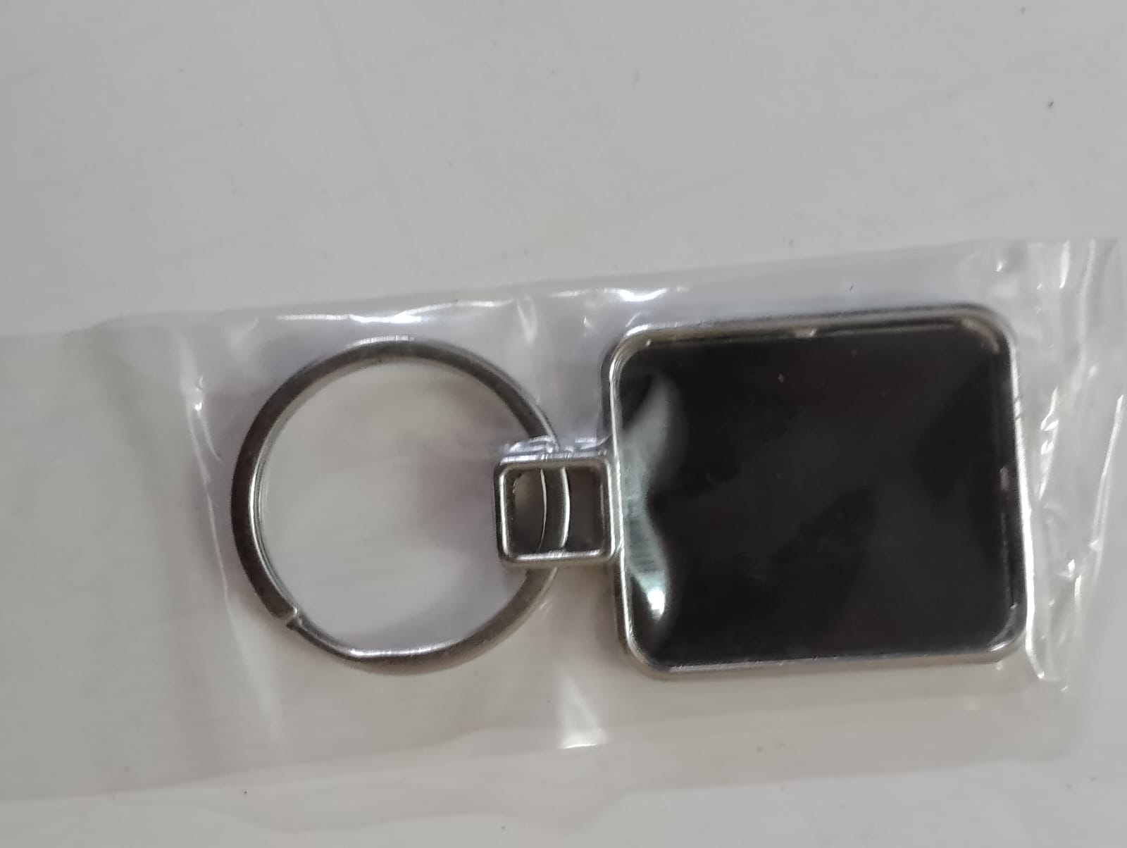 Square Metal Keychain