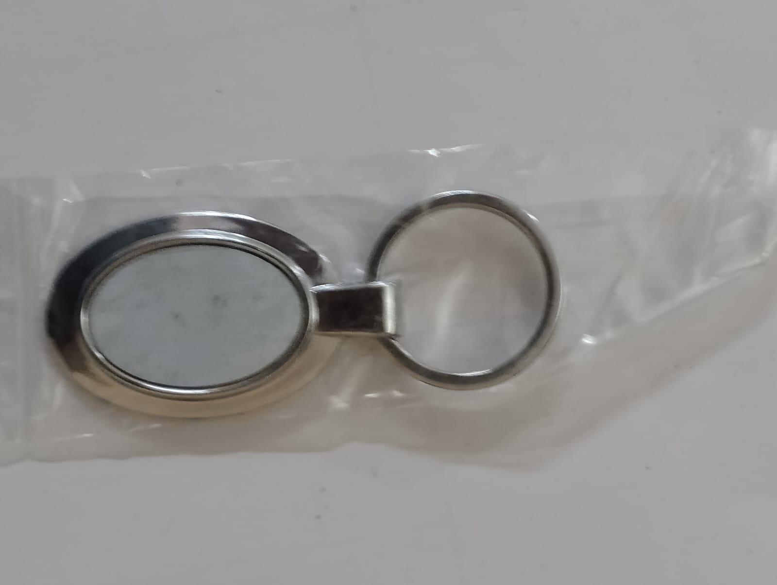 Metal Oval Keychain