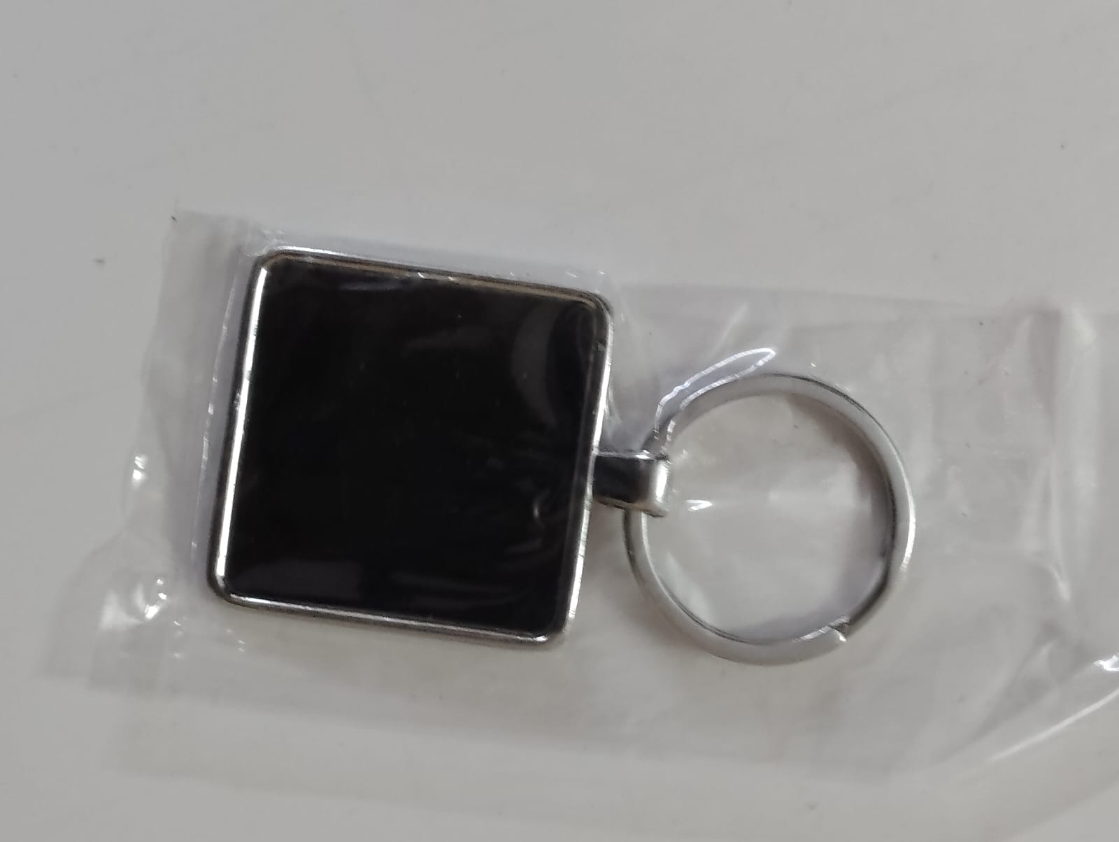 Square Metal Keychain