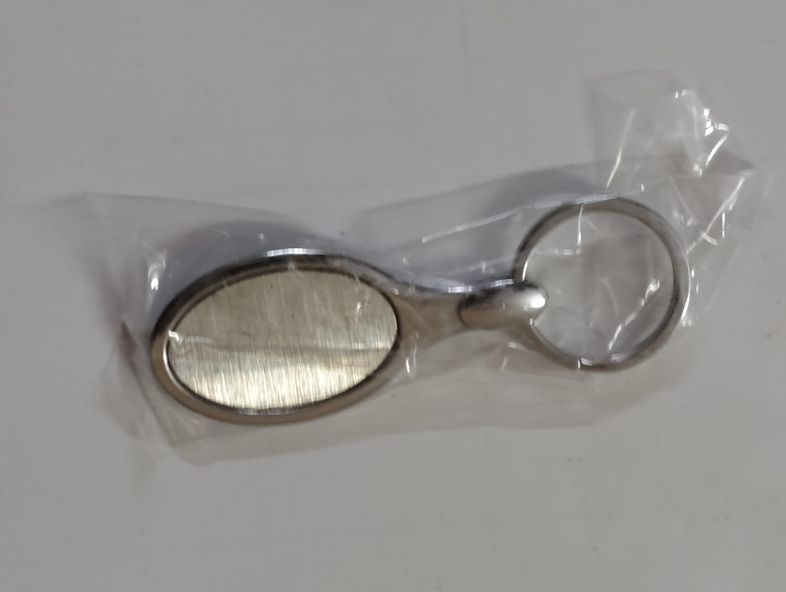 Metal Oval Keychain