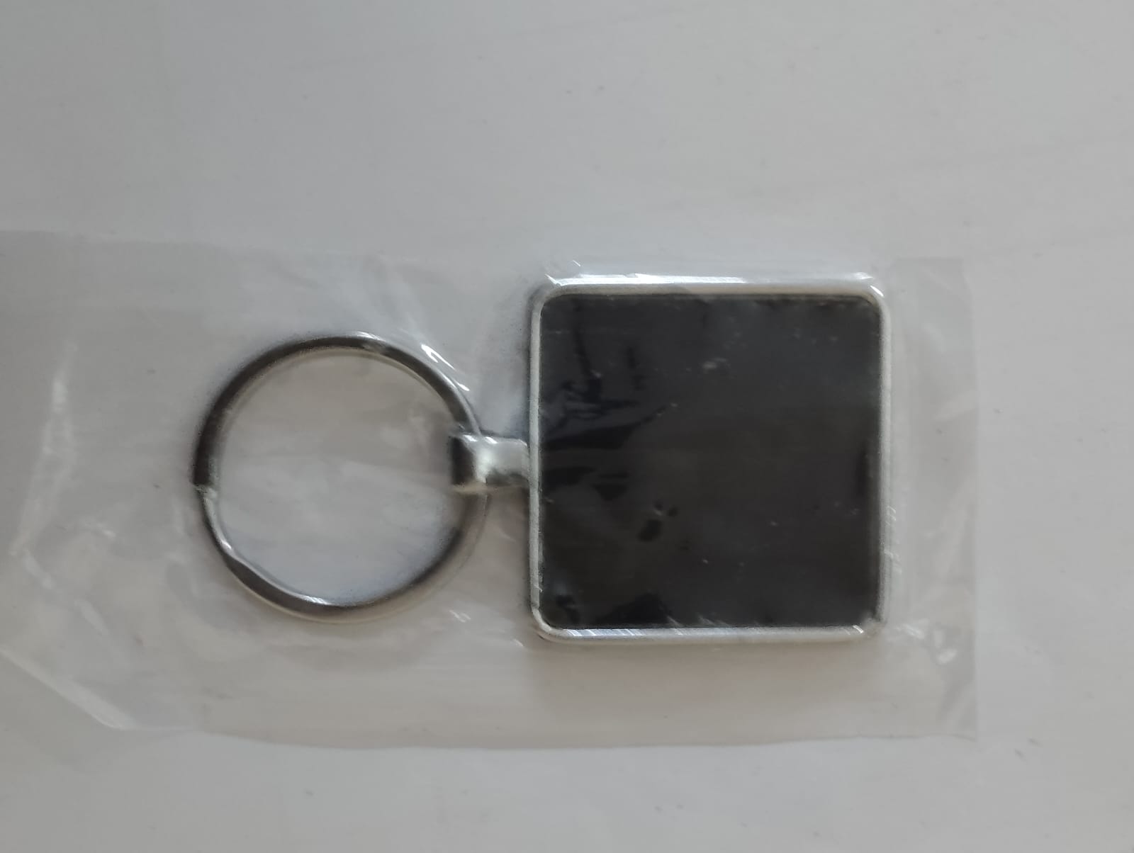 Square Metal Keychain