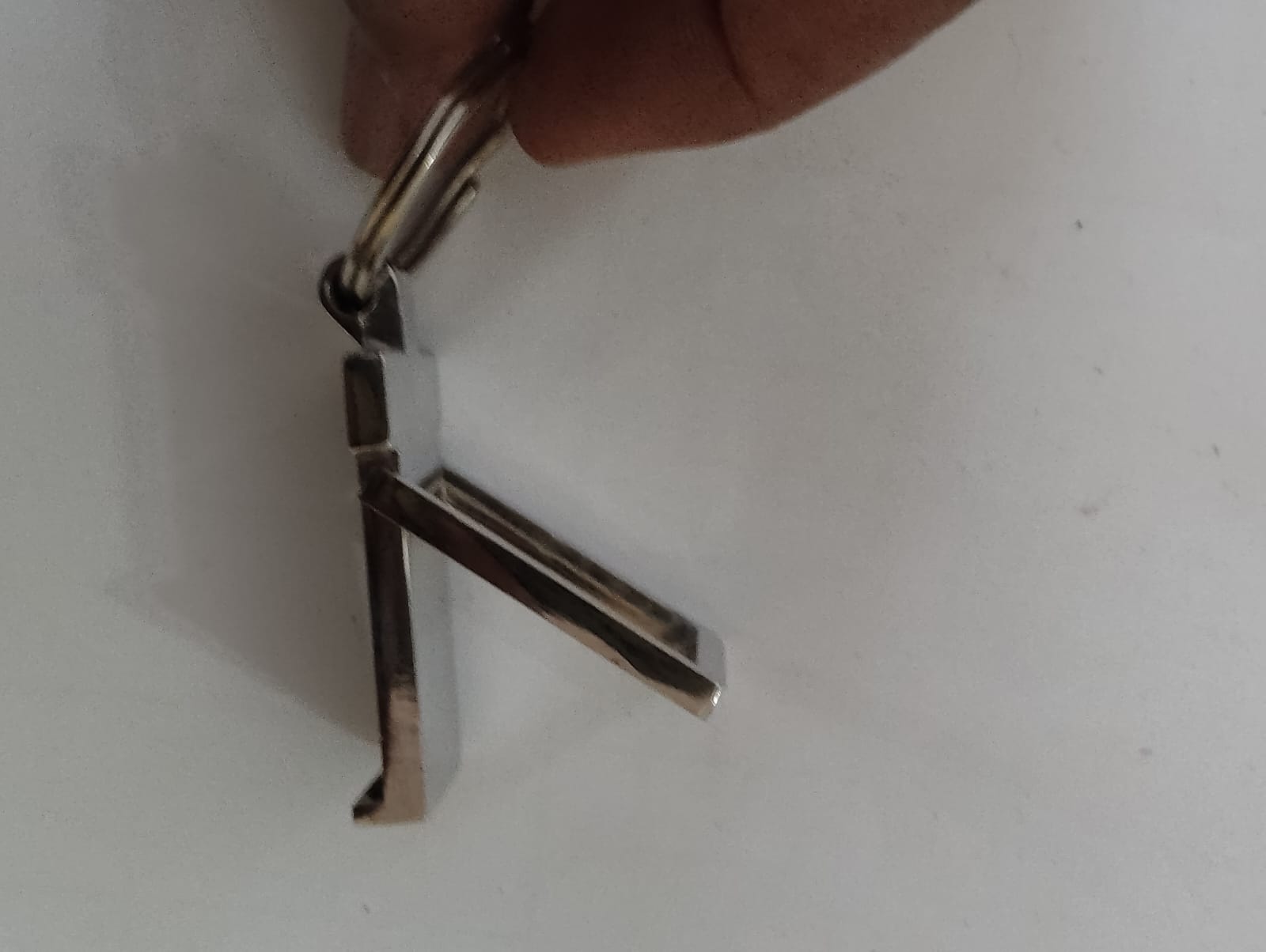 Metal Alphabet Keychain