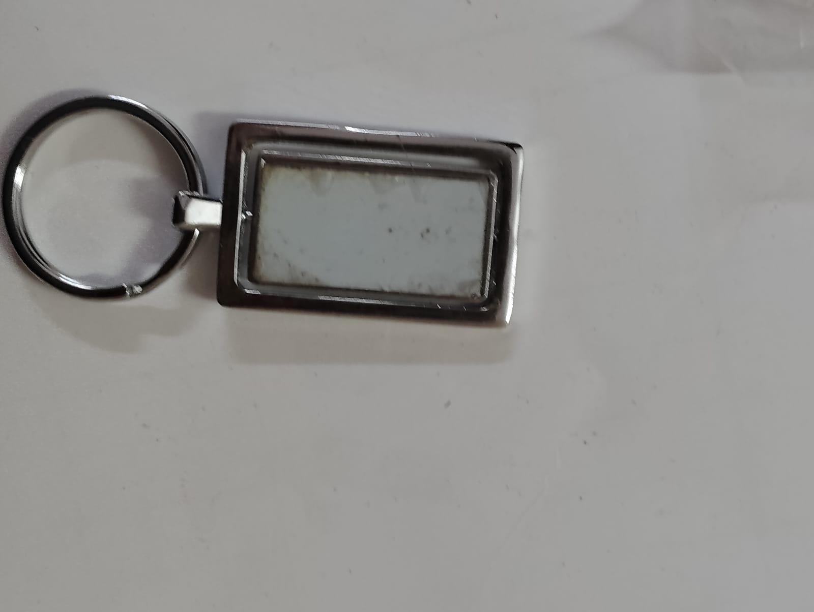 Metal Rectangle Keychain